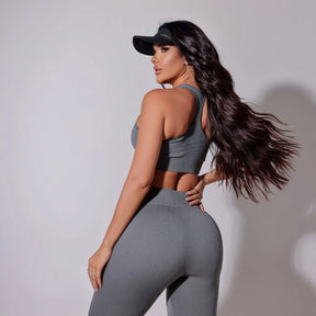 Conjunto Cool Gray Pure Pro (Calça Legging + Top) - BMF336CCGY